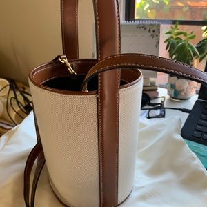 STAUD brown Bissett Bucket Bag
